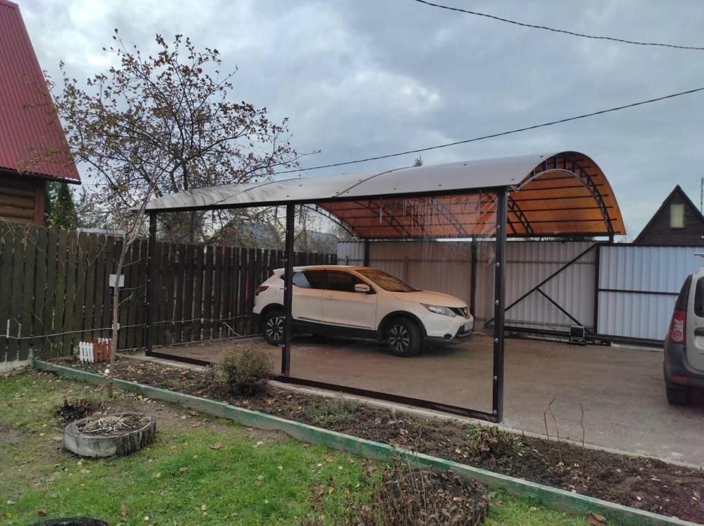 Прозрачные шторы ПВХ для навеса под автомобиль в городе Ермолино
